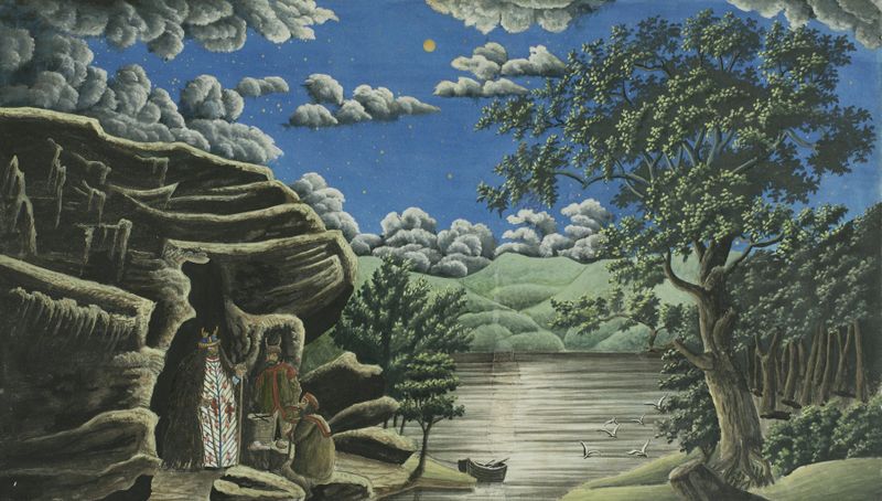 La Hechicera de los Yakuts en el noreste de Asia de Ernst Damitz, medio desconocido