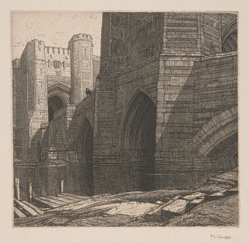 The Barbican by Frederick Landseer Maur Griggs, modernism, architecture