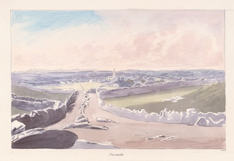 Paisaje de Granada de Charles Hamilton Smith, óleo