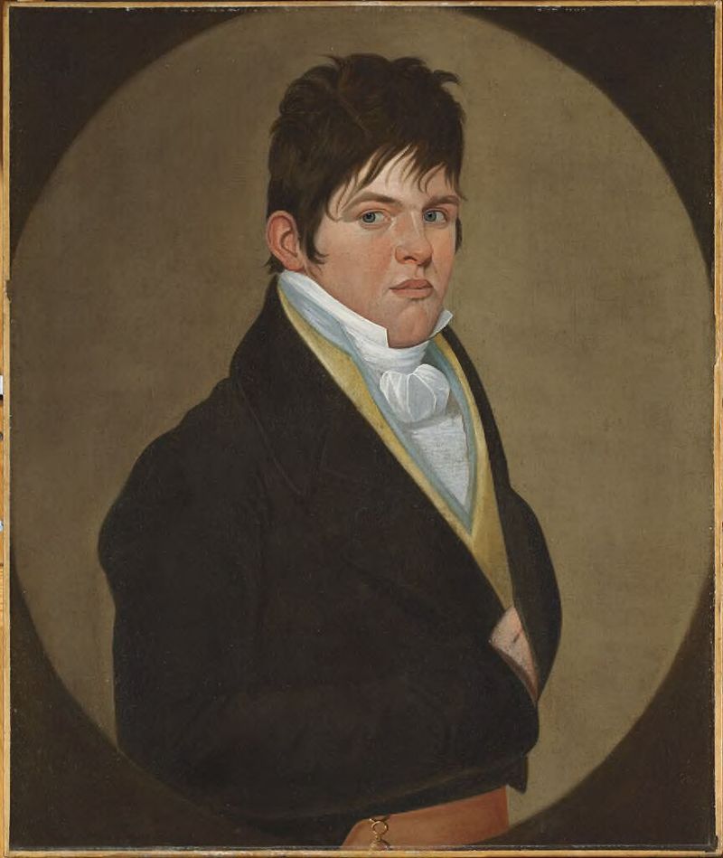 Retrato de William Sawyer, óleo sobre lienzo de William Jennys