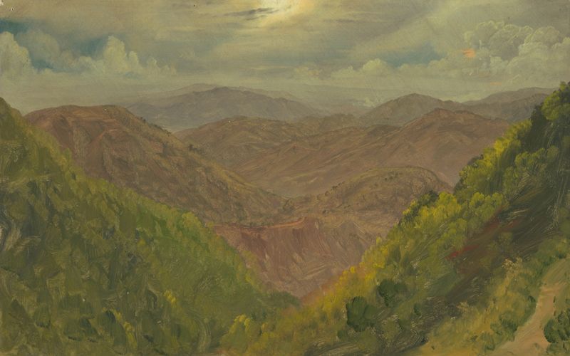 Landscape in Jamaica, West Indies de Frederic Edwin Church, pintura al óleo