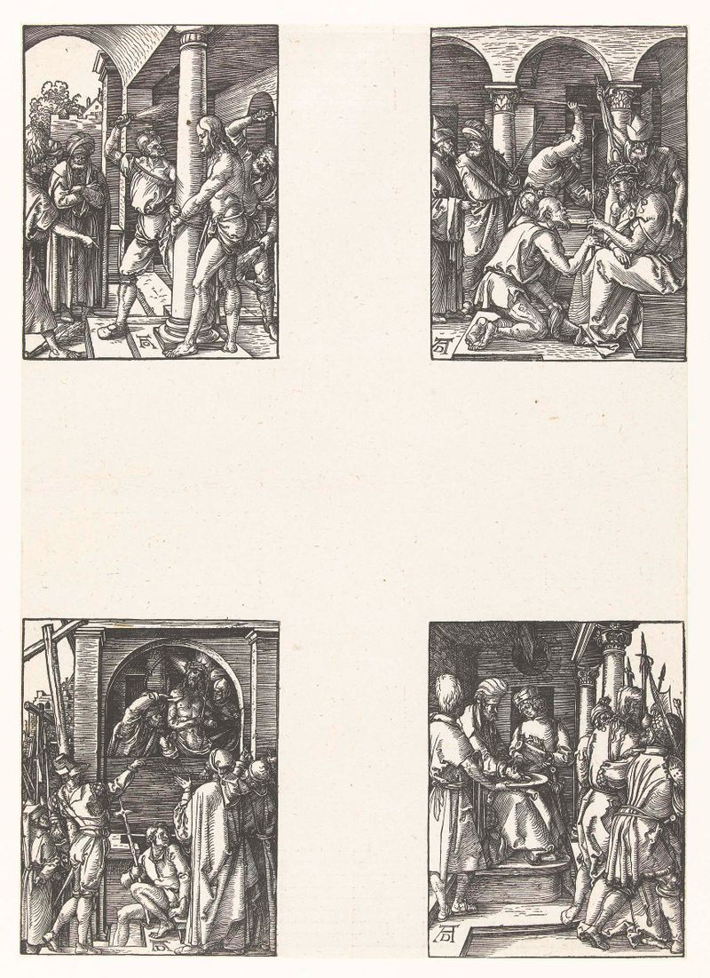 Cristo com coroa de espinhos, obra em papel de Albrecht Dürer