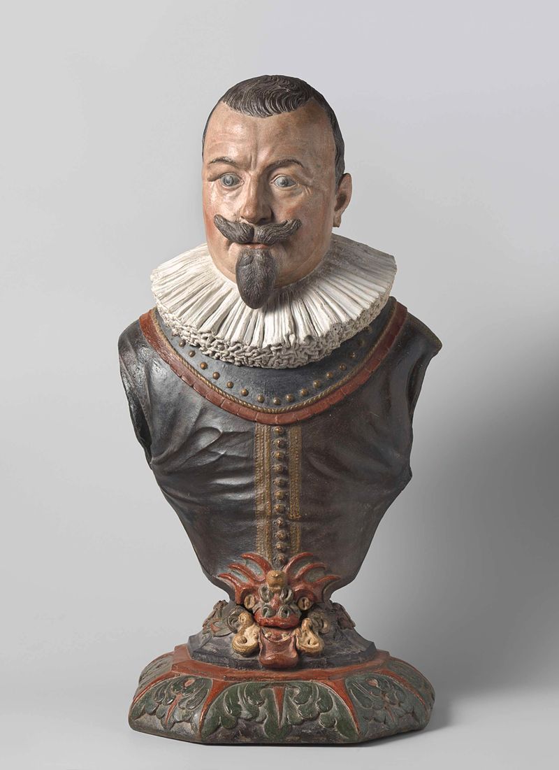 Busto de Piet Heyn, escultura de terracota de Hendrick de Keyser