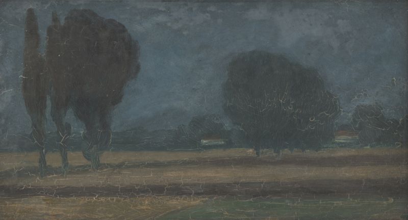 Paisaje de crepúsculo óleo de Ján Thain