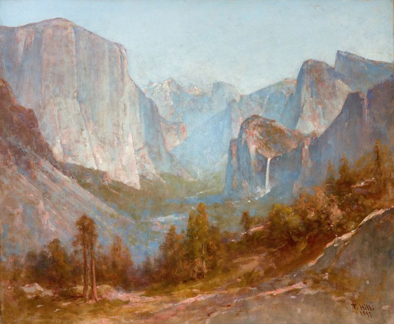 Yosemite Valley from Inspiration Point, oil painting by Thomas Hill