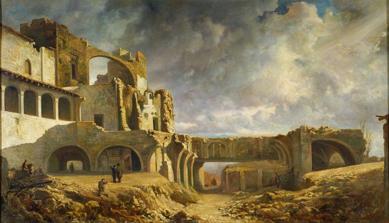 Ruins of the Palace, oil on canvas by Ramon Martí i Alsina