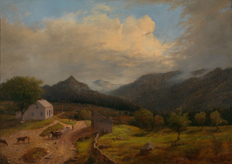 Genre scene depicting a tavern with candlelight by James Hope