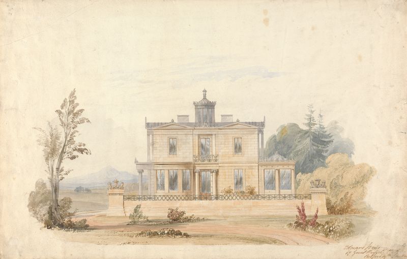 Design for an Athenian Villa by Edward Jones, neoclassicism, architecture