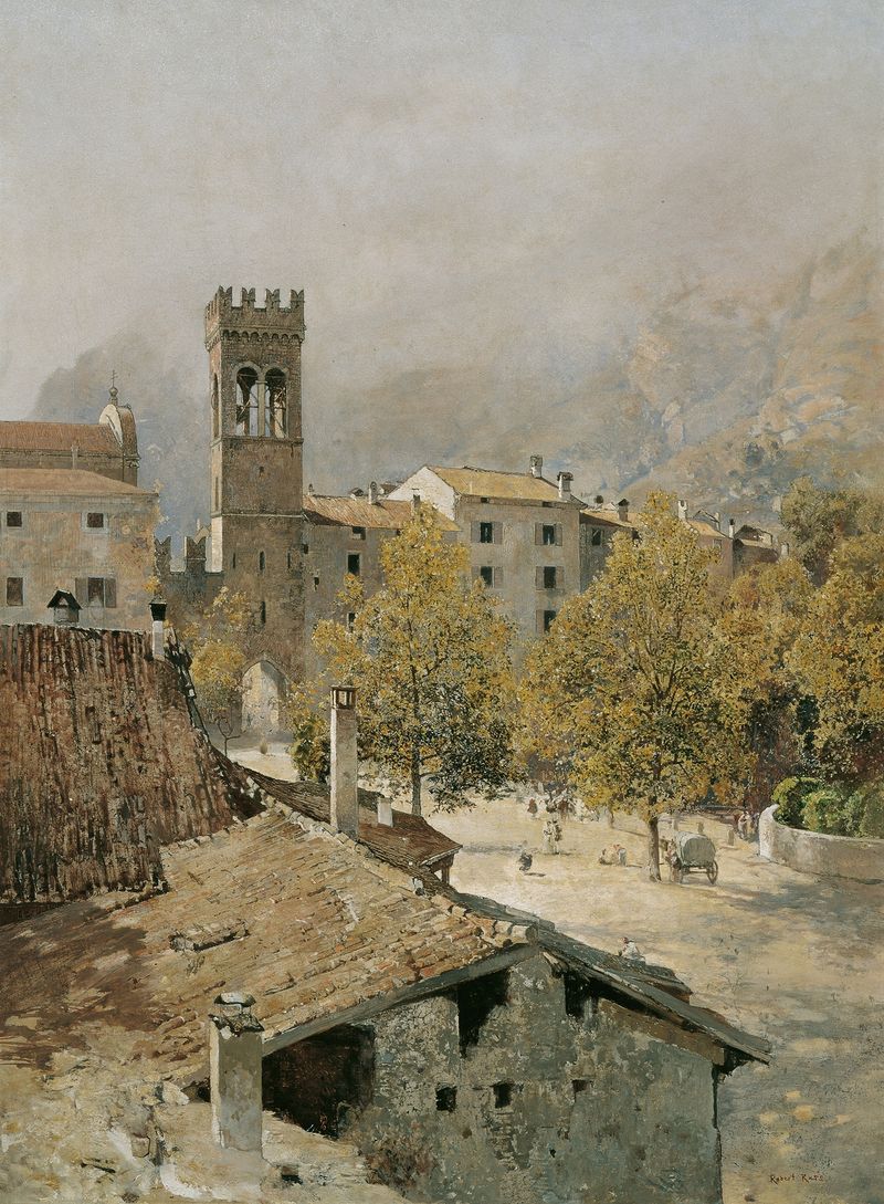 Paisagem com um arco de Robert Russ, meio desconhecido