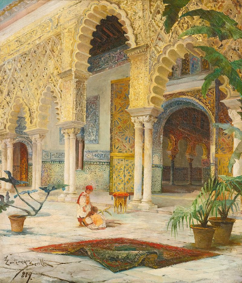 O Pátio da Alhambra de Julio Montenegro, meio desconhecido
