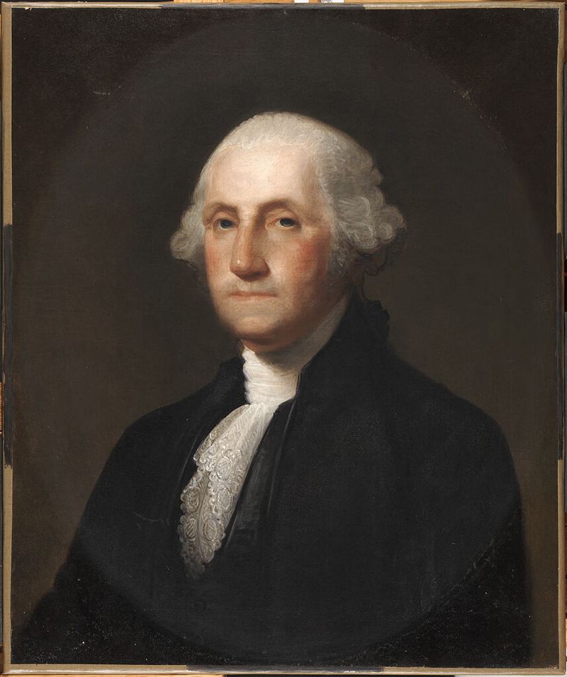 Retrato de George Washington, óleo sobre lienzo de Jane Stuart