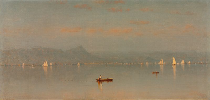 Haverstraw Bay oil painting by Sanford Robinson Gifford