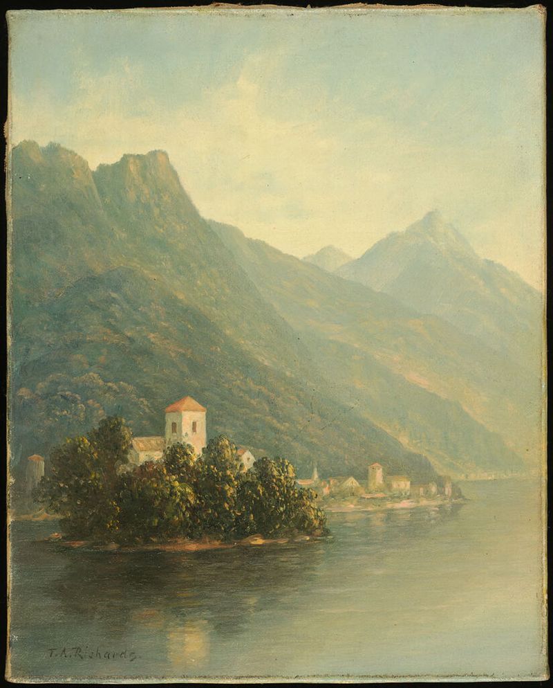 Lake in the Mountains, oil on canvas by Thomas Addison Richards