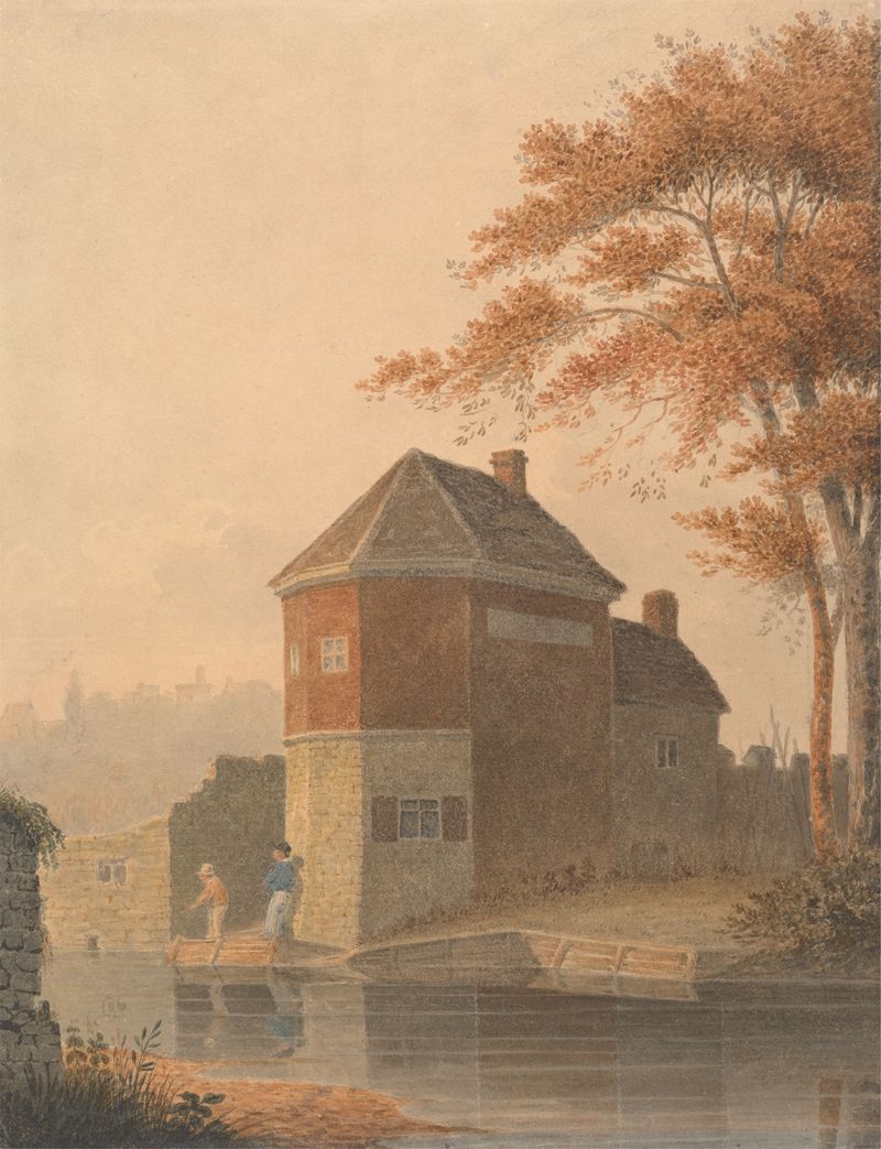 Paisaje de Pockthorpe, Norwich de James Sillett, óleo sobre lienzo