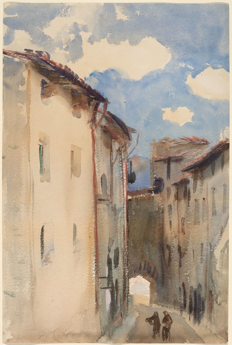 Paisaje de Camprodon, España de John Singer Sargent, pintura al óleo
