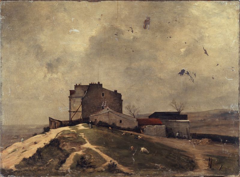 Vue de Montmartre, aux environs du moulin de la Galette by René Billotte, oil on canvas