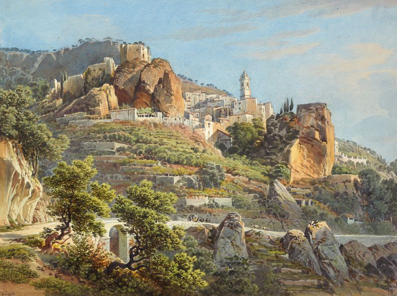 Città italiana de Gabriel Lory el Joven, modernismo, representando un paisaje urbano italiano