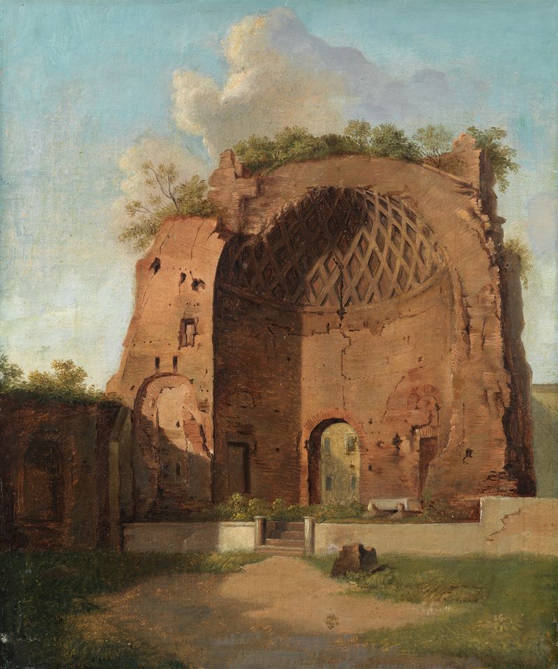 The Temple of Venus and Roma, architecture by Thorald Læssøe, 1840s