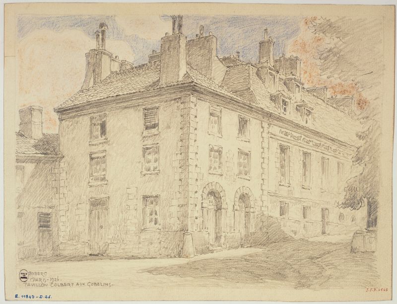 Le pavillon Colbert aux Gobelins by Ferdinand Boberg, medium unknown