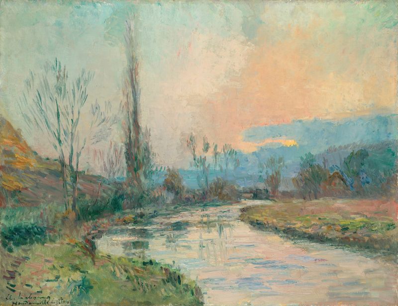 Hondouville-sur-Iton de Albert Lebourg, impressionismo, paisagem