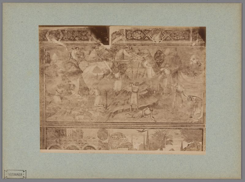 Fresco De dood van Abel by Fratelli Alinari, albumen print
