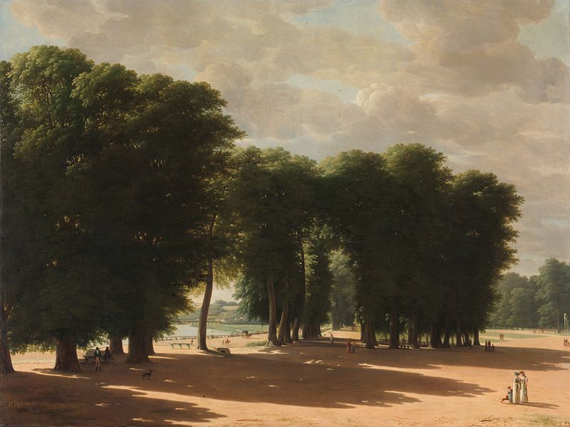 The Entrance to the Park of Saint-Cloud, Paris, oil painting by Pieter Rudolph Kleijn