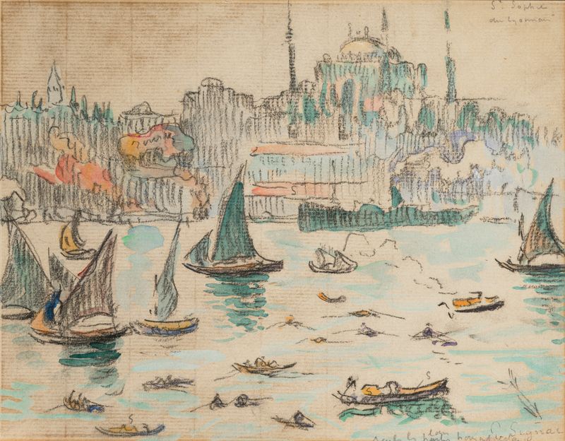 Óleo vibrante de Sainte-Sophie por Paul Signac