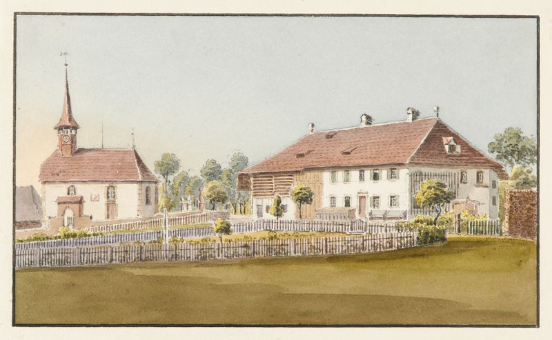 Paisaje de Jakob Samuel Weibel, Romanticismo, que representa nostalgia y quietud.