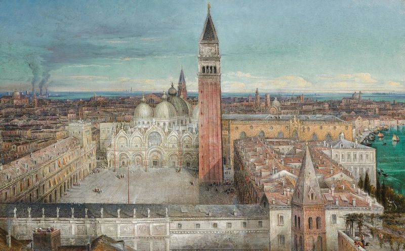 Renaissance depiction of St Mark's Square in Venice by Italian School