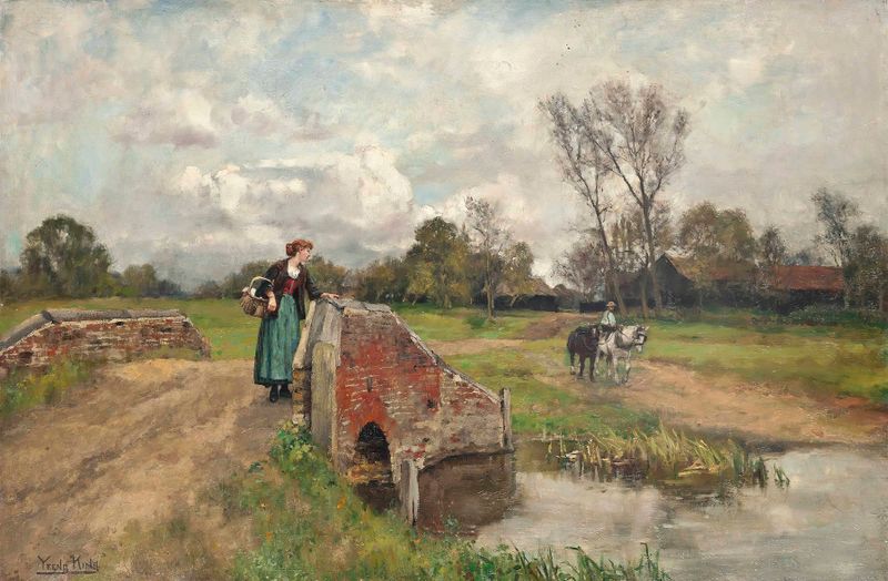 Portrait of a figure in soft light, oil on canvas by Henry John Yeend King
