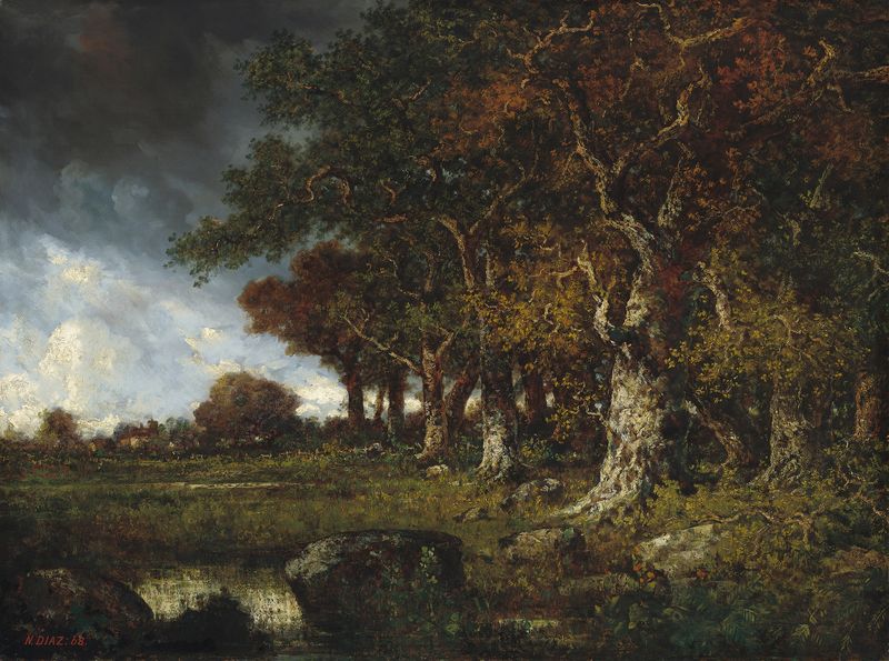The Edge of the Forest at Les Monts-Girard, oil painting by Narcisse-Virgile Diaz de La Peña