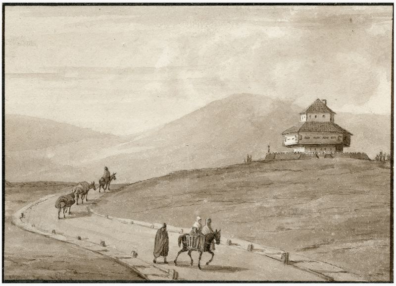 Pintura a óleo de paisagem de Otto Howen com interação de luz e sombra
