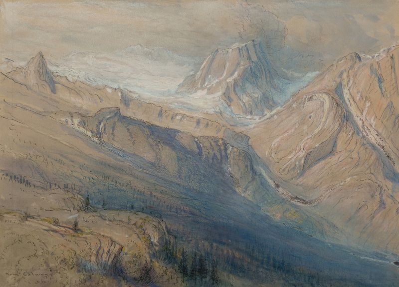 Landscape of the Hermit Range, oil painting by Samuel Colman