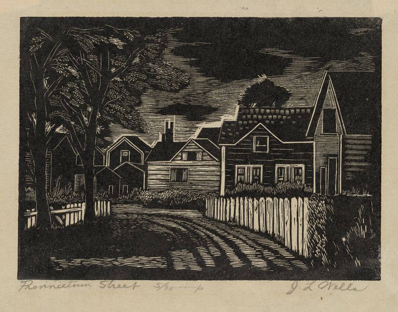 Provincetown Street by James Lesesne Wells, medium unknown