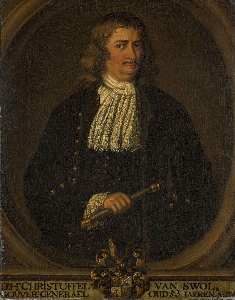 Portrait of Christoffel van Swoll, oil painting by Hendrik van den Bosch