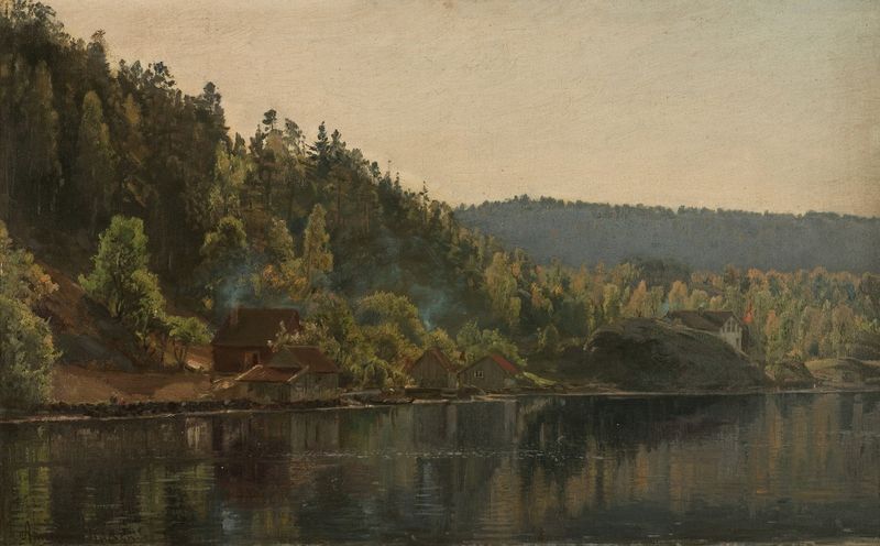 Langesand ved Risør de Amaldus Nielsen, impressionismo, paisagem