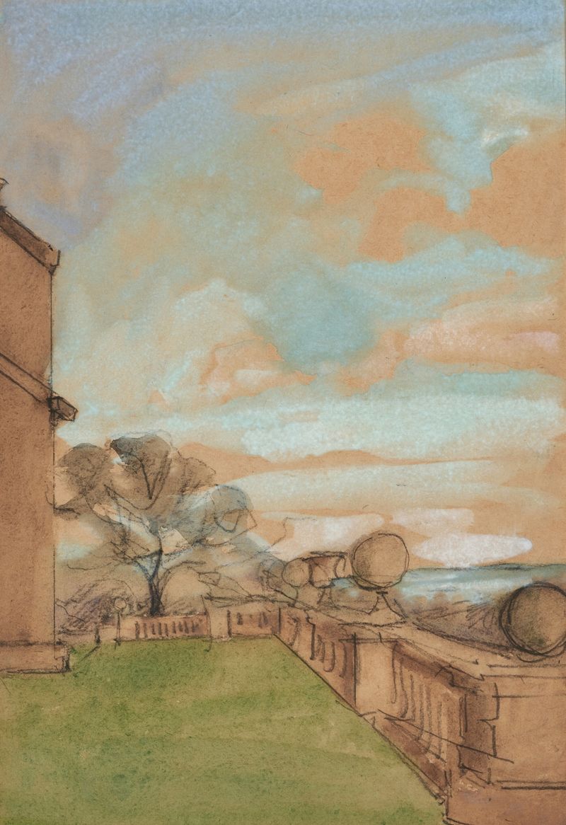 View of Windlestone Hall, architecture by Sir William Eden