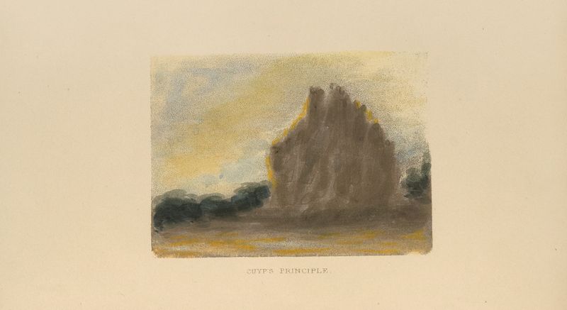 Romanticism landscape by Frank Howard, depicting light and color interplay.