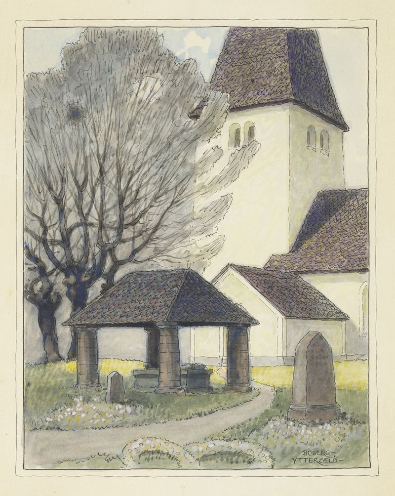 Paisaje con luz radiante, Ytterselö de Ferdinand Boberg, medio desconocido