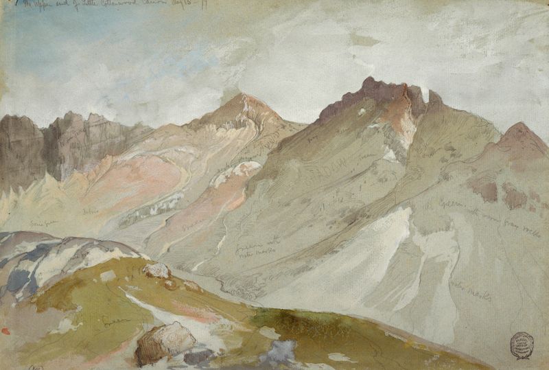El extremo superior del cañón Little Cottonwood, óleo sobre lienzo de Thomas Moran