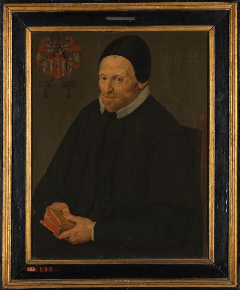 Retrato de Jacob Hendricksz. van Swieten, óleo sobre tela de artista desconhecido, 1626