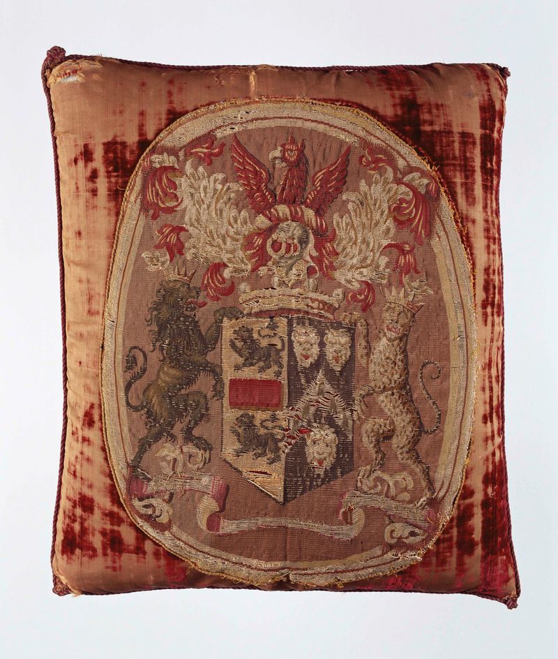 Tapiz con el emblema heráldico de Masham de artista desconocido