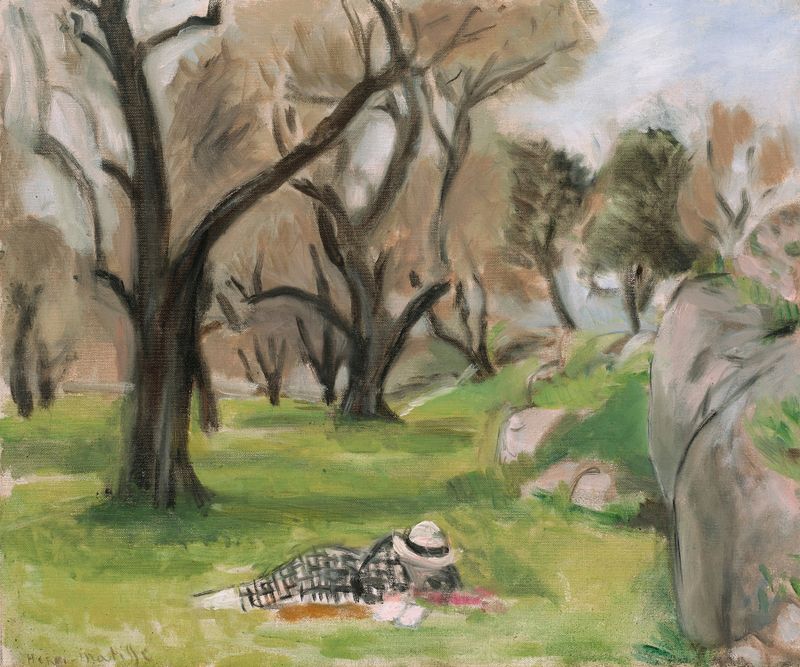 Landscape with vibrant fields and sunlight by Henri Matisse, oil painting