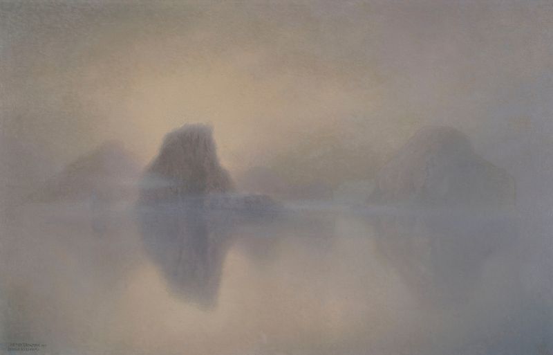 Paisaje con colores en espiral de Henry Brokman, 1902