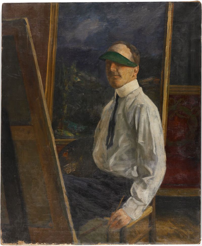 Self-Portrait by William Valentine Schevill, oil on canvas