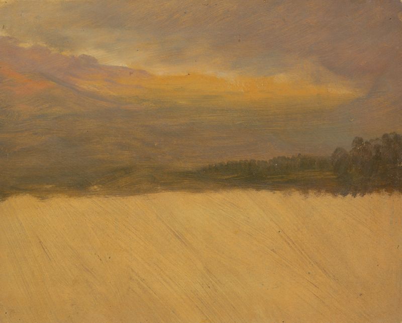 Paisaje montañoso, pintura al óleo de Frederic Edwin Church