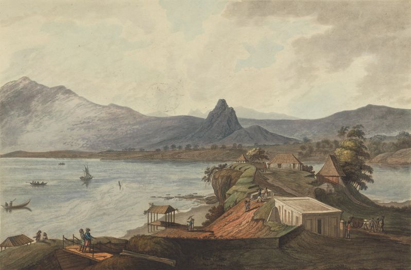 Landscape featuring Sugar Loaf Mountain by Joseph Constantine Stadler, unknown medium