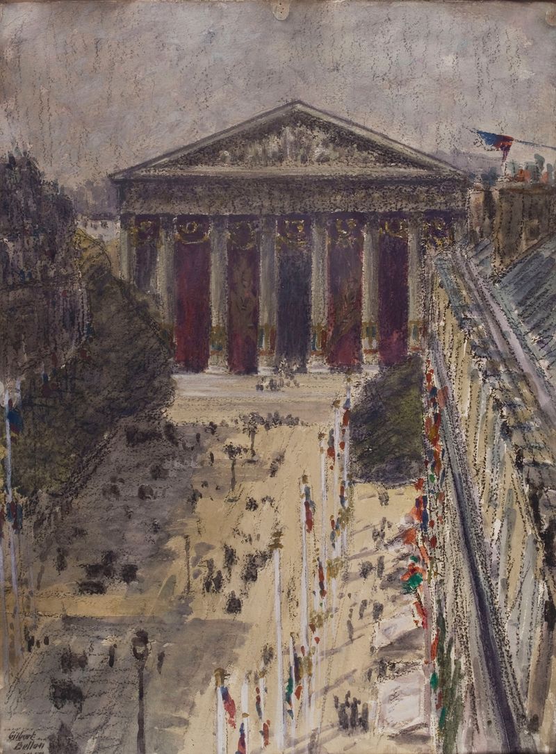 La rue Royale le jour de la Fête de la Victoire by Louis-Gilbert Bellan, unknown medium