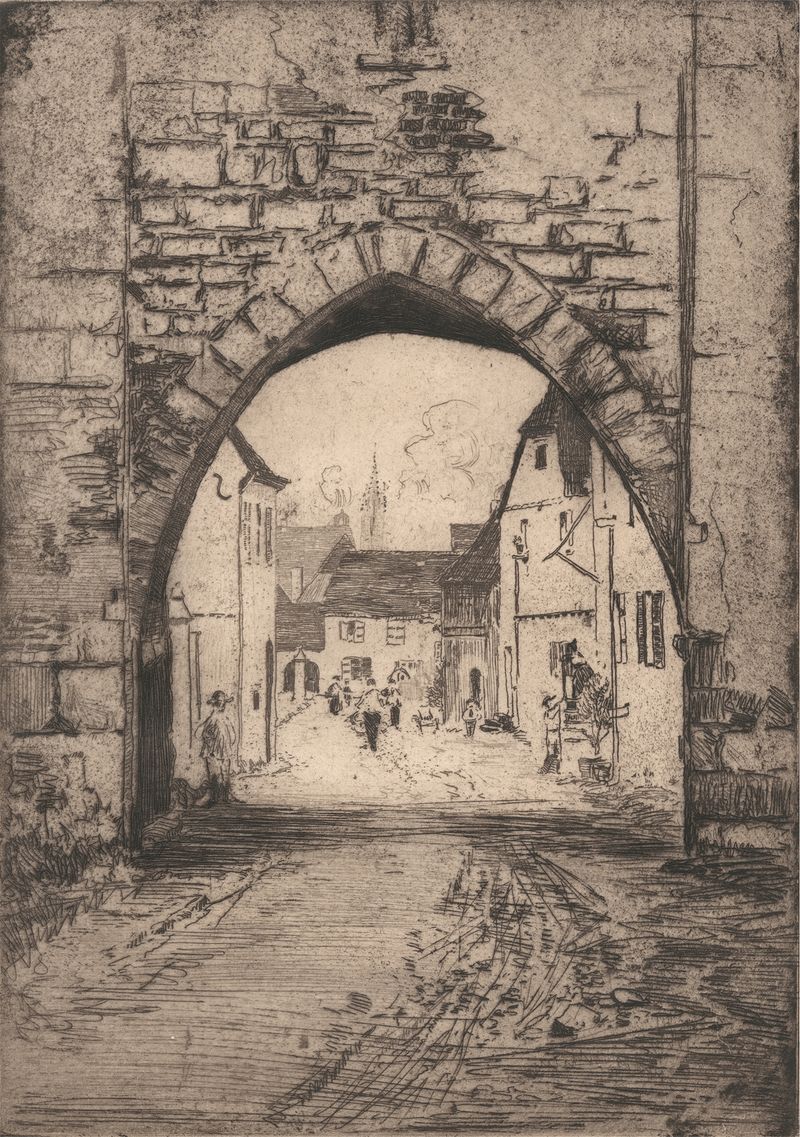 Gateway Ammerscheiner, oil painting by Edward Millington Synge, depicting soft hills in earthy tones.