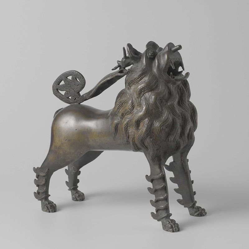 Aquamanile en forma de león, cera, de Meester Bernhuser